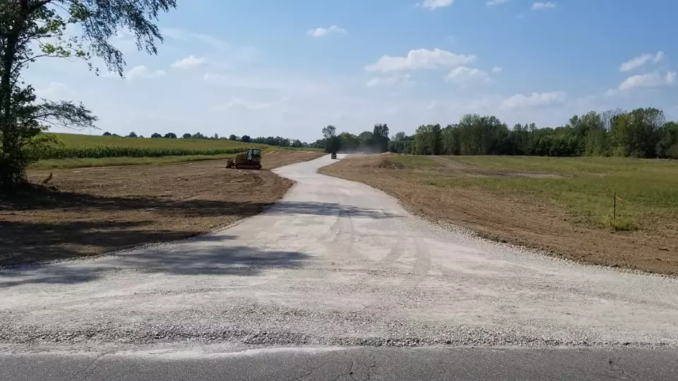 Here at Romine Excavating & Septic we offer a variety of Grading services such as Yard Finish Grading and Grading for Houses, Driveways, Roads, and Parking Lots